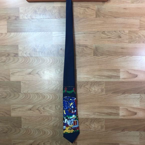Vintage Mickey Unlimited Disney Christmas Holiday Tie New Without Tags - Picture 3 of 7